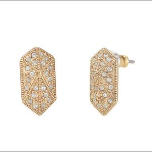Stella Dot gold Valor post earrings